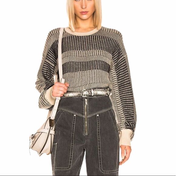 EQUIPMENT Aubin Sweater Crew Neck Neutral Pullover Knit Oversized New Size XS - Picture 1 of 16